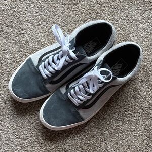 Vans Men's Charcoal and Light Gray Sneakers